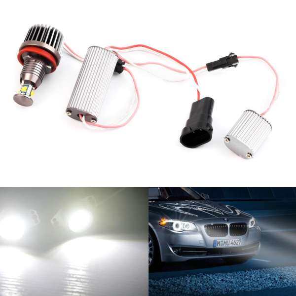 OH 40 W H8 Trắng Xenon HID 6000 K Đôi Mắt Thiên Thần Đèn LED Cho XE BMW E90 E92 E93 X5