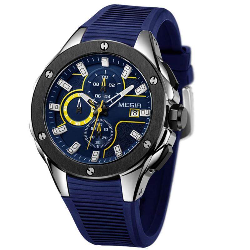 ORIGINAL Megir Racing CHRONOGRAPH Sport Luminous Malaysia