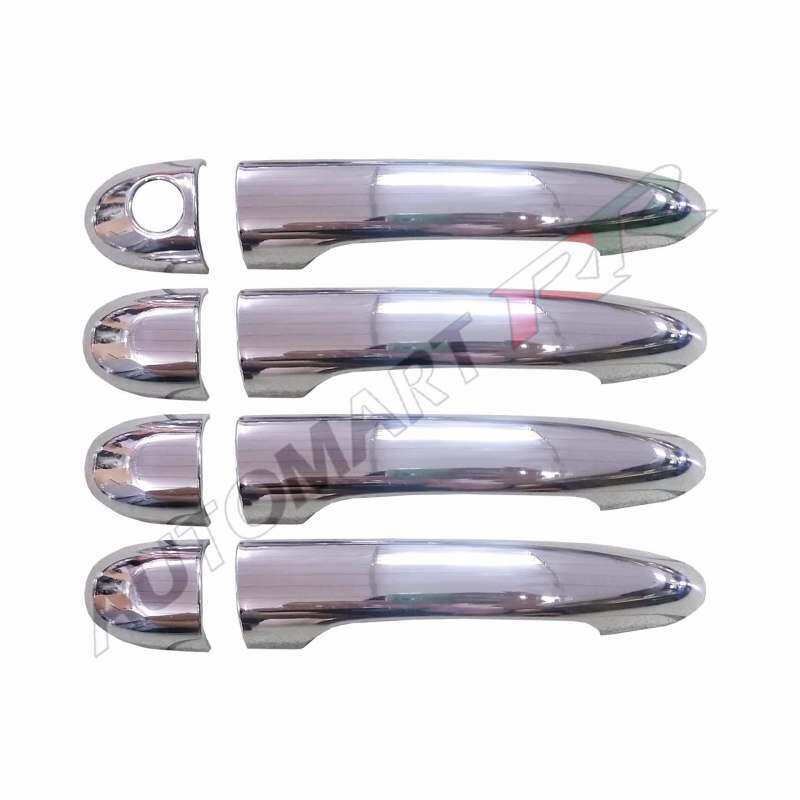 Perodua Alza Myvi (2005-2018) Door Handle Cover Trim Chrome Stainless Steel (4 Pieces Double Tape Provided) - intl