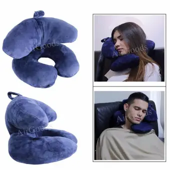 Memory Foam Pillow Travel Pillow For Airplanes Car Train Office