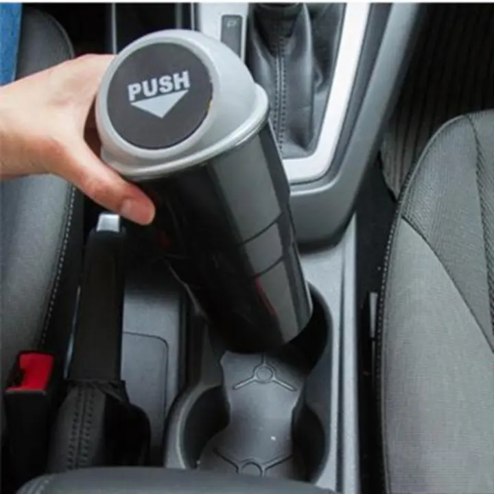 Gray Car Trash Can