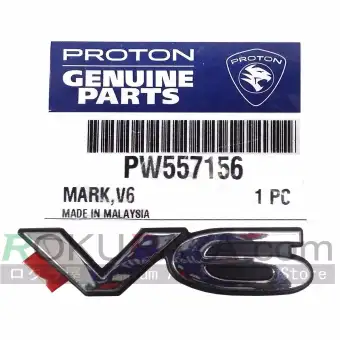 Proton Perdana V6 Original Genuine Parts Mark Car Auto Rear Emblem Logo Badge Replacement Spare Part