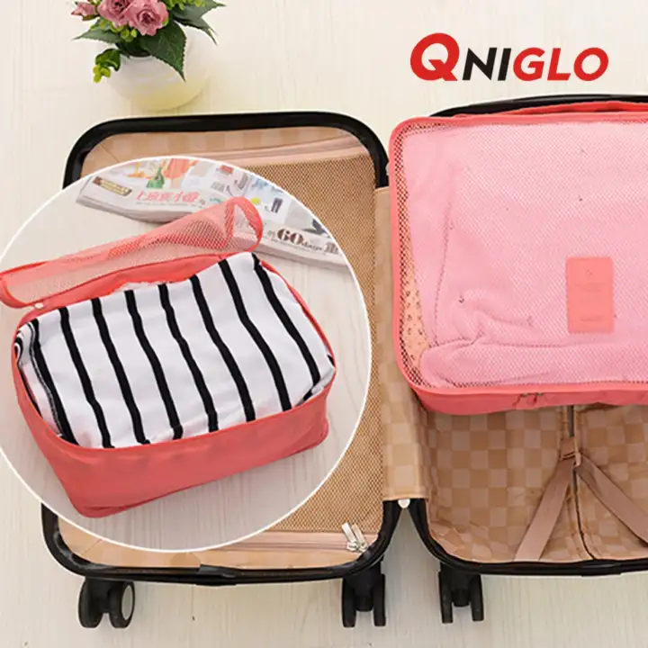 suitcase packing pouches