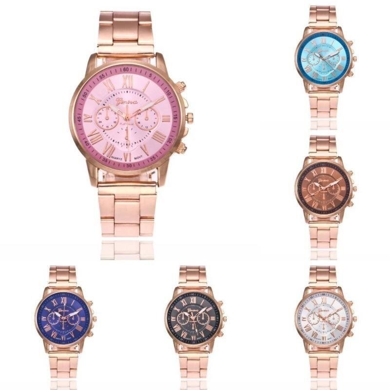 Rainbow Site New Popular Quartz Business Men Women Wrist Watch Luxury Waterproof Stainless Steel Band Watches -White- Malaysia