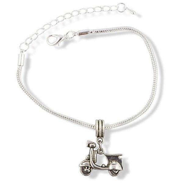 Scooter Vespa Bike Snake Chain Charm Bracelet - intl