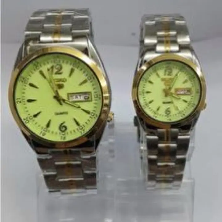 seiko watch silver and gold