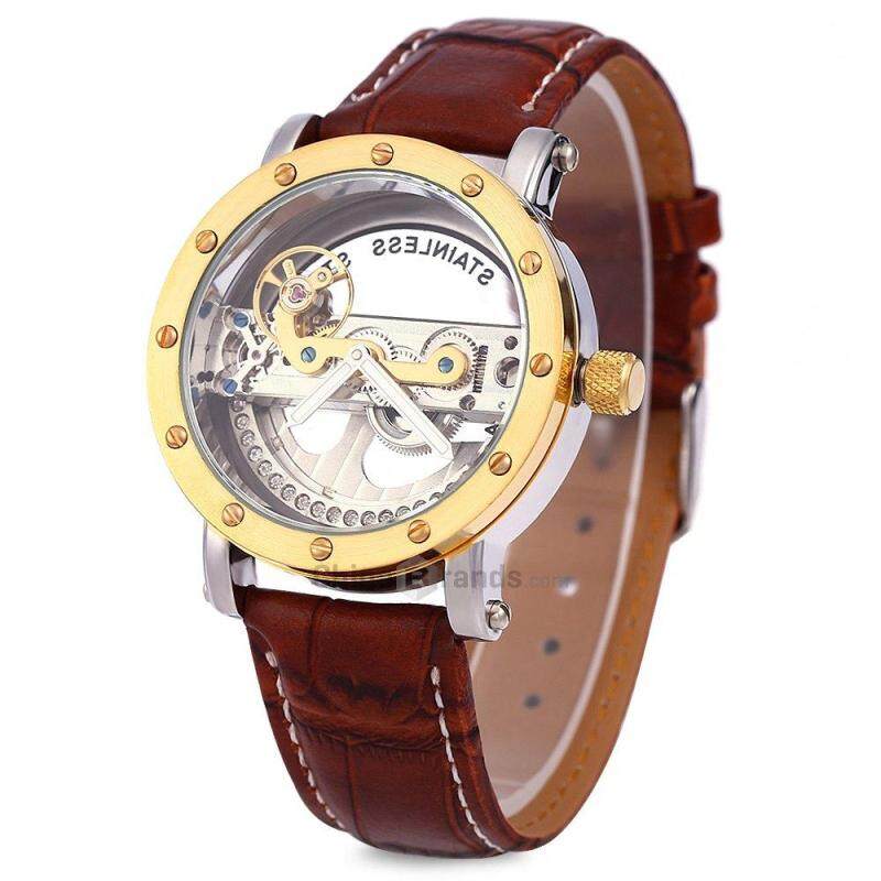 Shenhua 9541 Hollow Mechanical Watch Men Wristwatch Leather Strap Malaysia