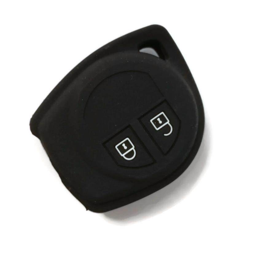 Silicone Car Key Cover Case Compatible with Proton Ertiga (Black)