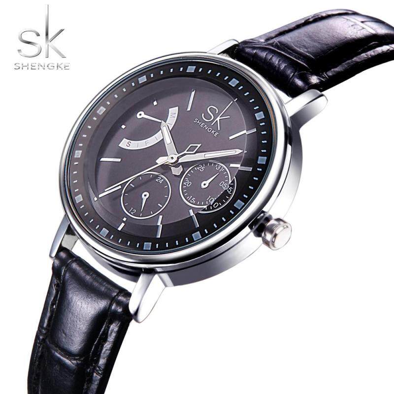 SK Brand Fashion Ladies Watches Elegant Rhinestone Female Quartz Watch Women Thin Leather Strap Waterproof Montre Femme 2017 New Malaysia