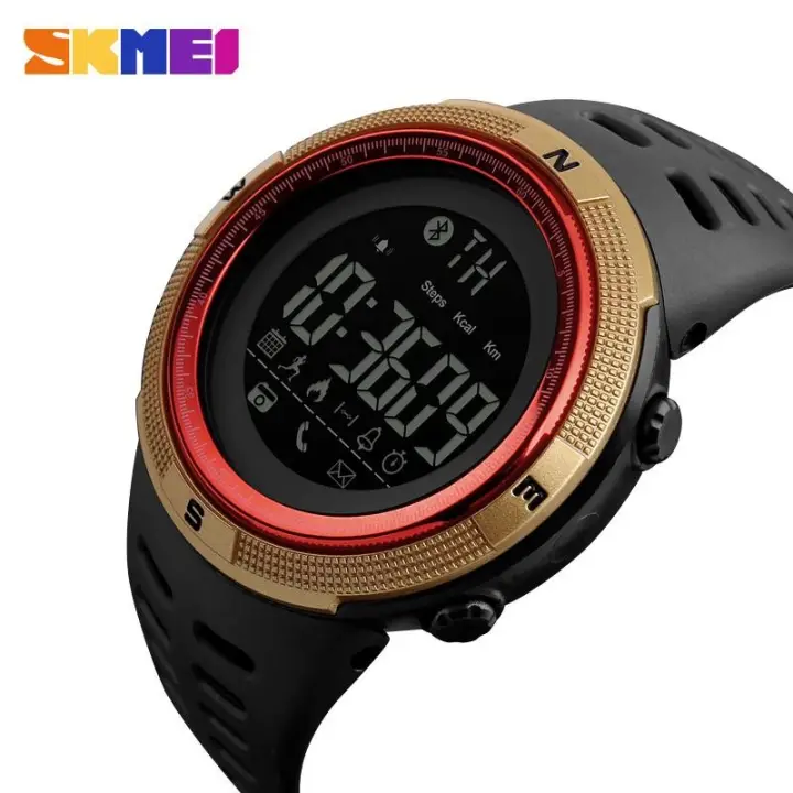 skmei men's digital smart watch waterproof pedometer photography sport reminder