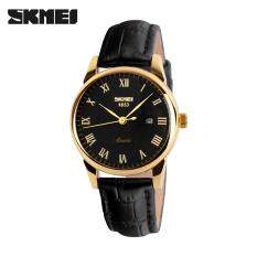 SKMEI Merek Wanita Jam Tangan Bisnis Beberapa Jam Tangan Kuarsa Fashion Kulit Mewah Asli Tali Jam Tangan Fashion Jam Tangan Lelaki 9058