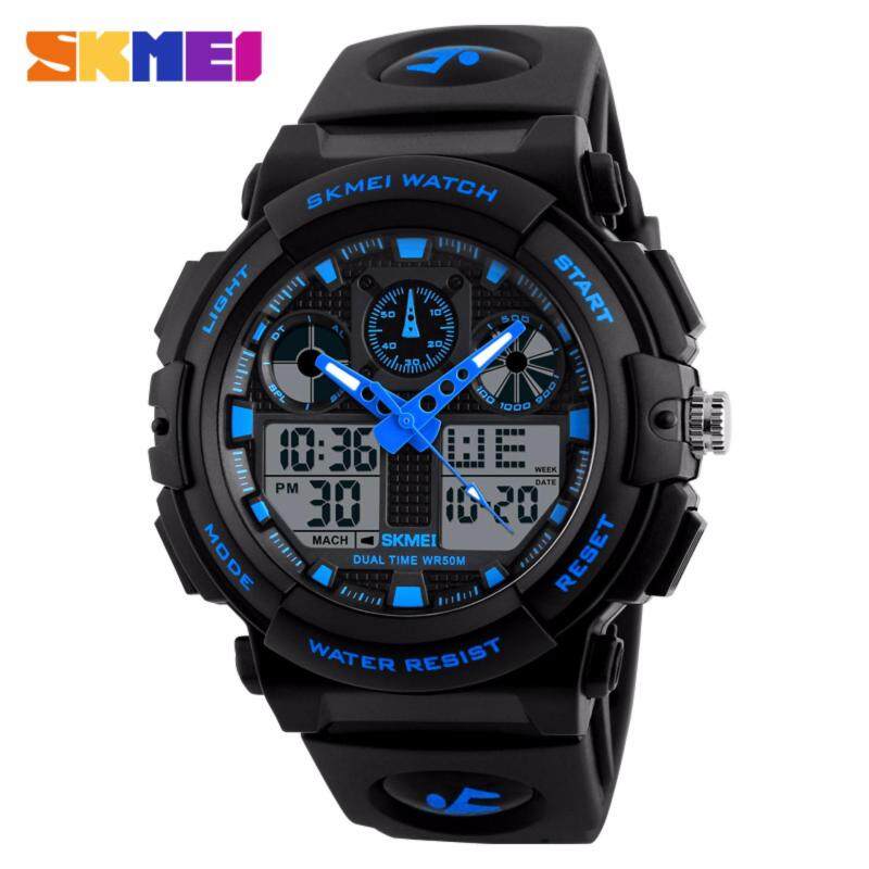 SKMEI Luxury Brand Men Sports Watches Mens Quartz LED Digital Hour Clock Male Military Waterproof Wrist Watch Malaysia