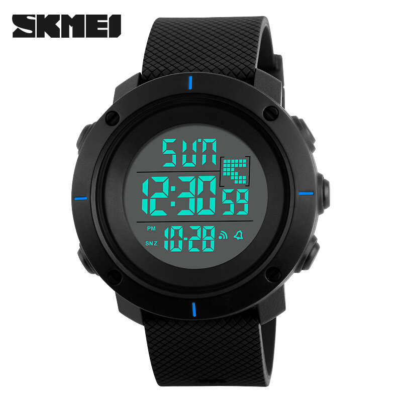 SKMEI Men Sport Watch Big Dial Digital Military Outdoor Wristwatches Back Light Chronograph Alarm 50M Waterproof Watches 1213 Malaysia