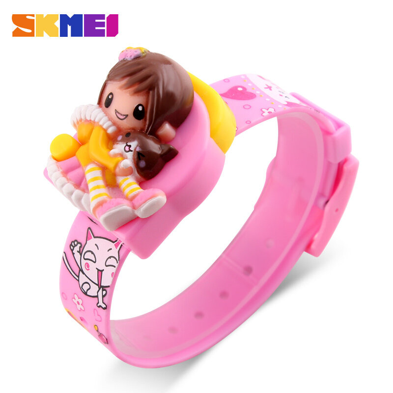 SKMEI New Fashion Children Cartoon Watches Girls Digital Lovely Wristwatches 1240 - intl bán chạy