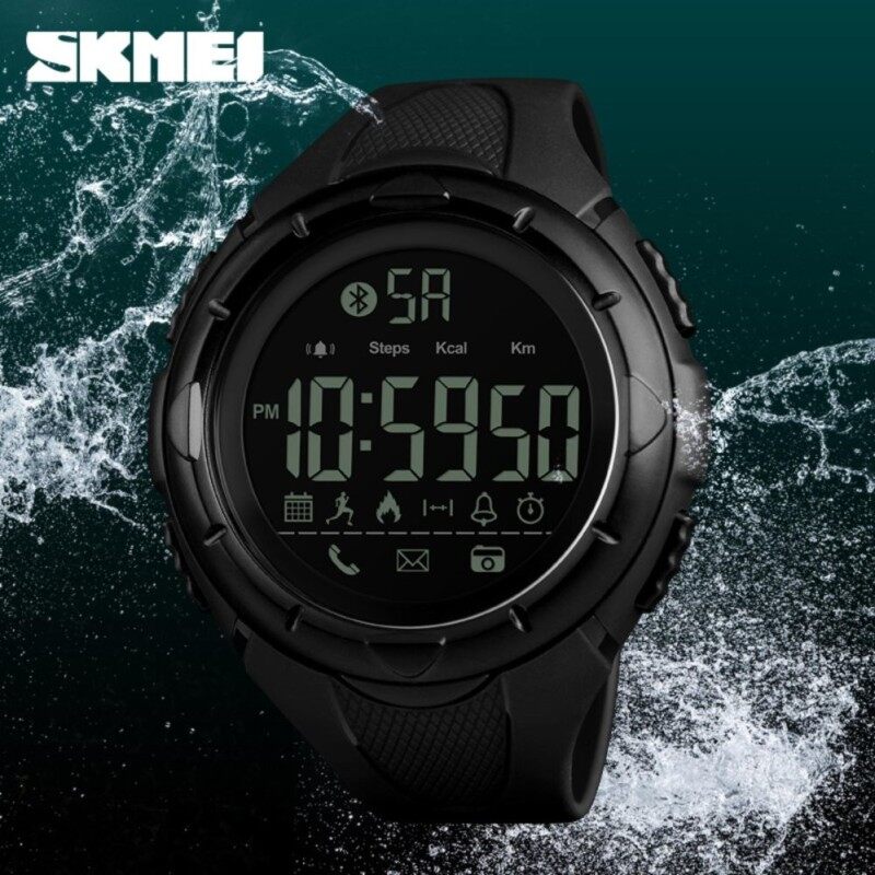SKMEI New Men Sport Outdoor Watch Smart Watches Fashion Pedometer Remote Camera Calorie Bluetooth Smartwatch Waterproof Wristwatch 1326 Malaysia