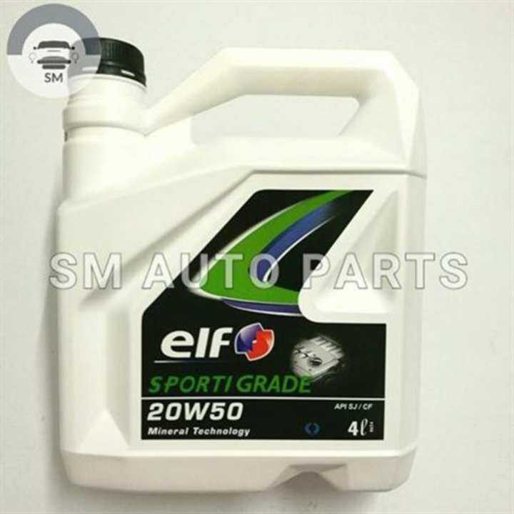 SM ELF 20W50 Mineral Technology Engine Oil (4Liter) Lazada