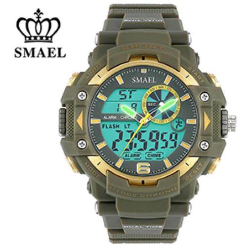 SMAEL WS1379 Thể Thao cho Nam Đa Chức Năng Analog Đồng Hồ Đeo Tay Dây Đeo PU Nam WatchesTop Thương Hiệu Sang Trọng Relojes Hombre WS1379