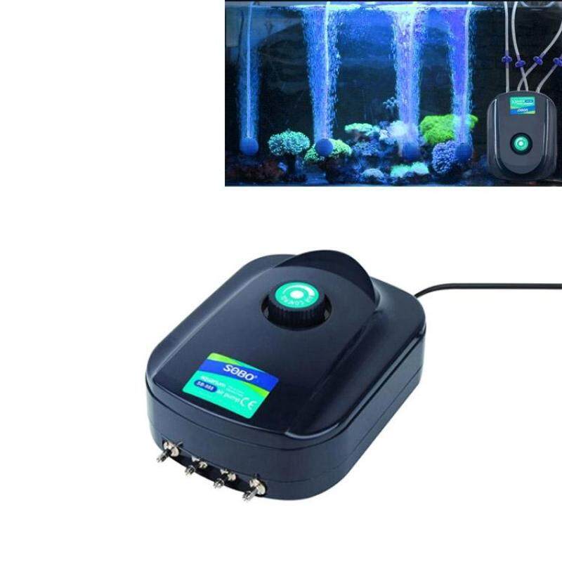 SOBO SB-988 Máy Bơm Không Khí Im Lặng 12W 4 Cửa Xả Điều Chỉnh Lưu Lượng