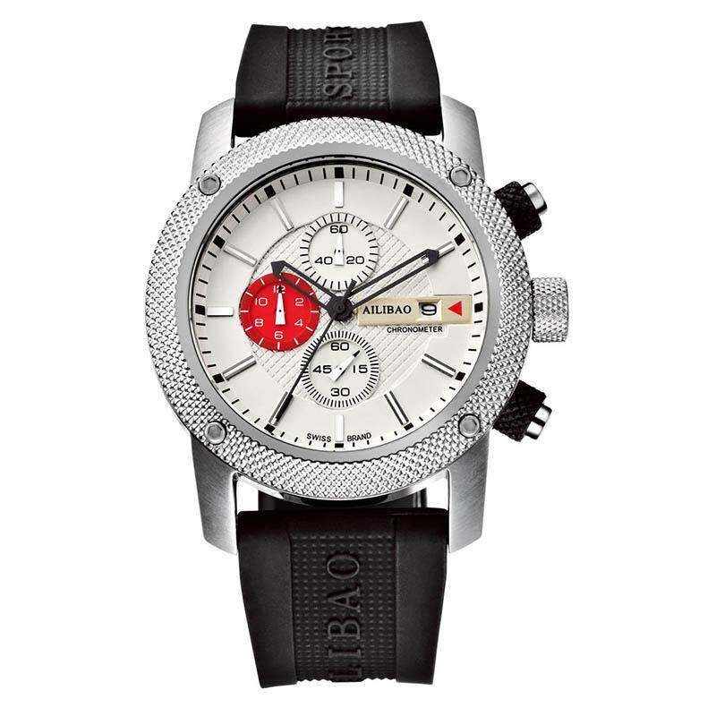 SOBUY Love summers new liberty multifunctional Chronograph Mens watch sport waterproof silicone half off (White) Malaysia