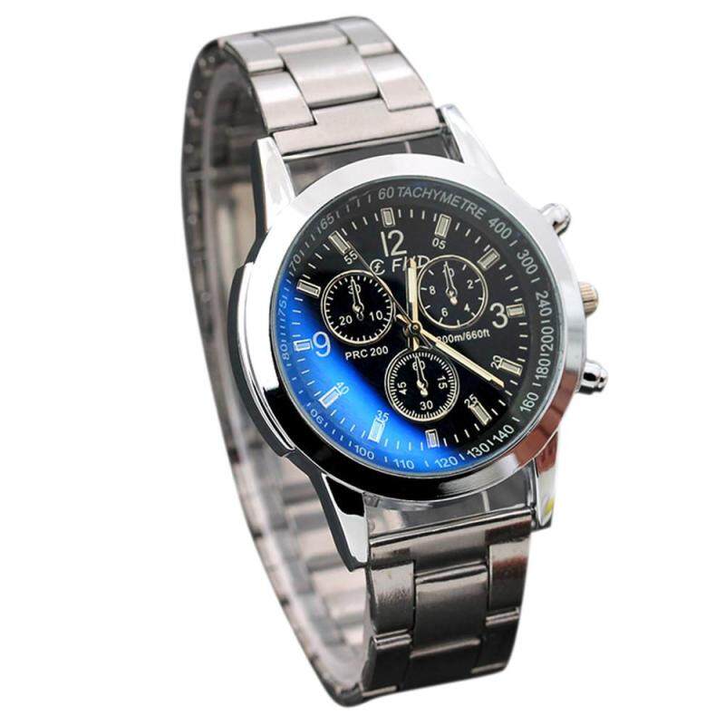 Stainless Steel Sport Quartz Hour Wrist Analog Watch Black Malaysia