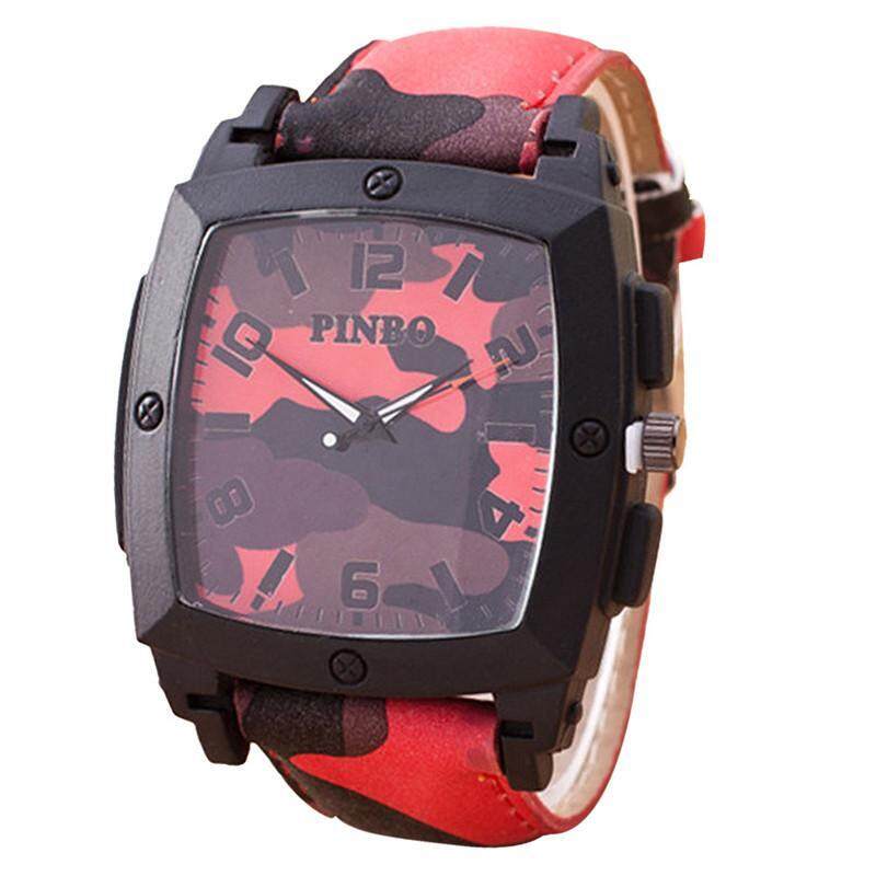 Stylish Camouflage Square Meter Quartz Watch Malaysia
