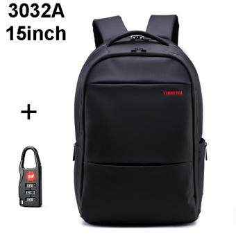 New Waterproof Oxford Backpack Men Casual Business 15 Inch Laptop Bagpack Swiss Travel Rucksack Black 15 Inches