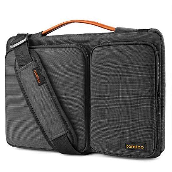 Tomtoc 15.6 Inch Laptop Shoulder Bag, 360° Protective Laptop Sleeve Case for 15 - 15.6 Inch ThinkPad Dell HP Acer ASUS Toshiba Samsung Chromebook Notebook Ultrabook Laptop Tablet, Black - intl