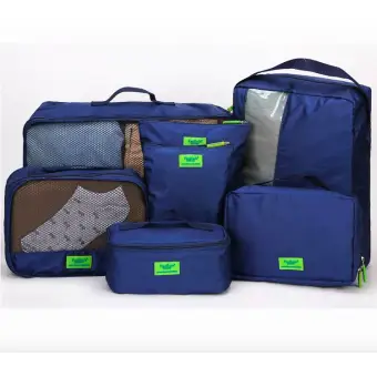 Travel Luggage Organizer 7pcs Bag Sets Ng Cubes Navy Blue Travel Luggage Organizer 7pcs Bag Sets Ng Cubes Navy Blue
