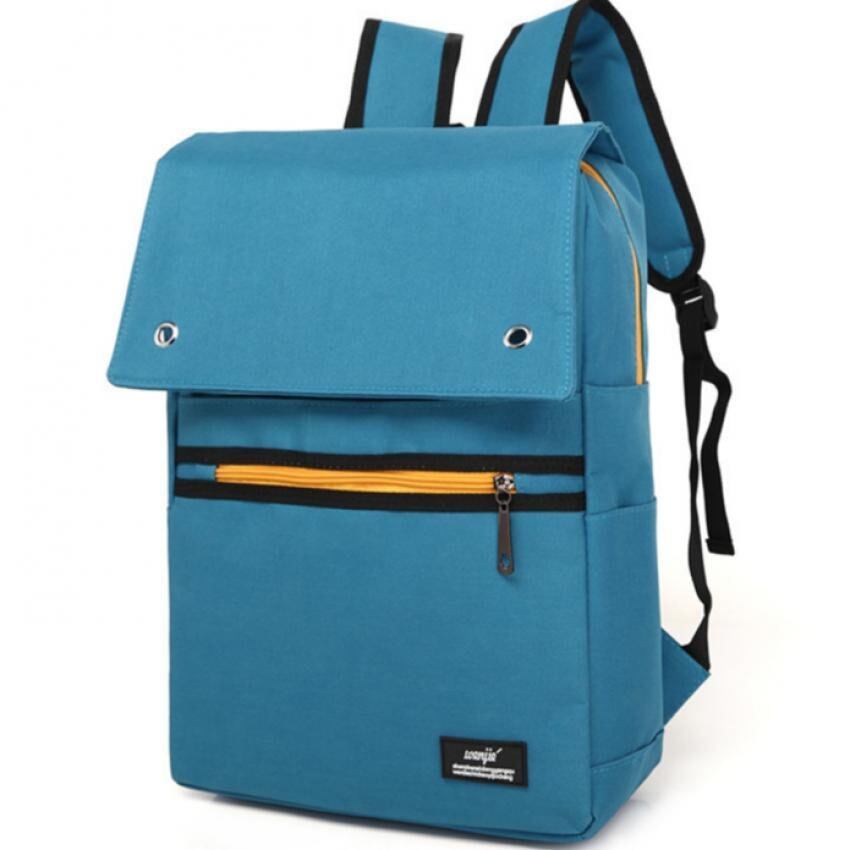 Travel Star 008 Premium Casual Canvas Backpack- Blue 12 Inches