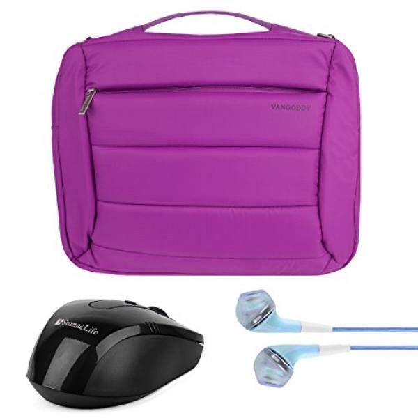 Vangoddy Bonni 3-inaptop Messenger Bag Backpack Tote for Lenovo Yoga 710 15 / IdeaPad Y700 700 500 300 100 i5 / ThinkPad P E L Series 14 15.6 + Earphone + Wireless Mouse - intl