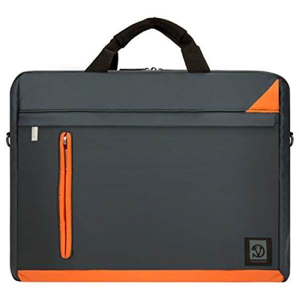 VanGoddy Premium Multiple Design Laptop Bag Briefcase Backpack for Apple Mackbook / MacBook Air / Pro / Dell XPS / ASUS ROG Series 12.2 13.3 14 15.6 inch OS X / Windows Chromebook Orange - intl
