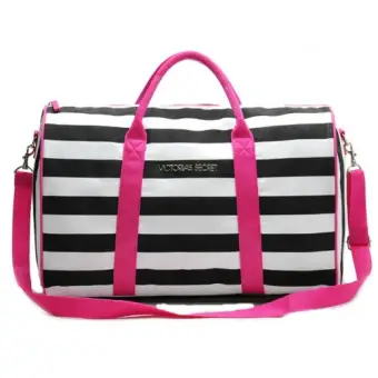 Victoria Secret Stripe Travel Bag