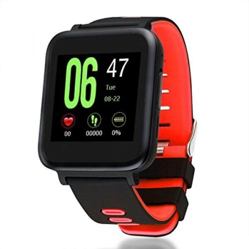 Waterproof Bluetooth Smart Watch, Fitness Tracker, Heart Rate Monitor, Pedometer, Sync Calls and SMS, Electronic Touch Screen Wristwatch For Android and IOS Phones (Red) Malaysia