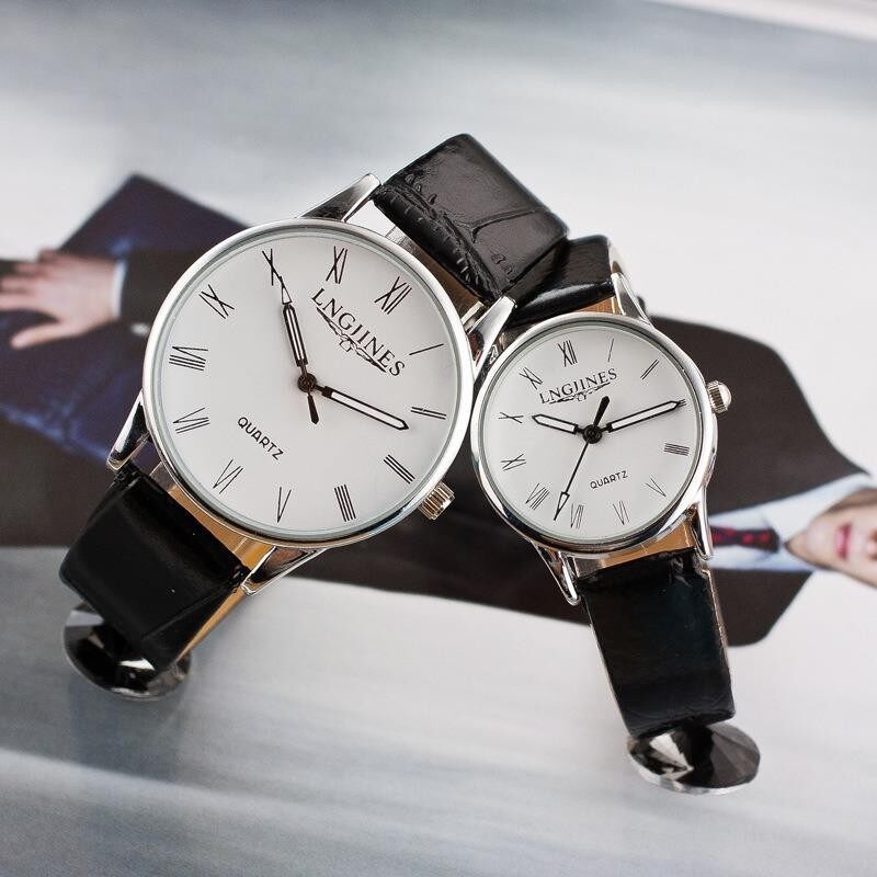Waterproof Men Clock Leather Band Quartz Movement Couple Wristwatches Malaysia