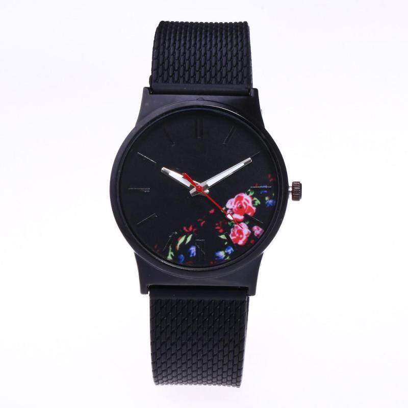 Womens Fashion Picture Design Silicone Band Analog Alloy Quartz Wrist Watch F Malaysia