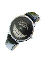 Womens Mens Black Quartz Smiley Cat Face PU Leather Figure Alloy Wristwatch Malaysia