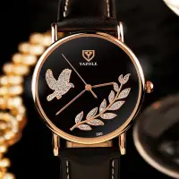 YAZOLE Top Luxury Brand Fashion Watches Women Quartz Watch Female Wristwatches Quartz-watch YZL360H-Black
