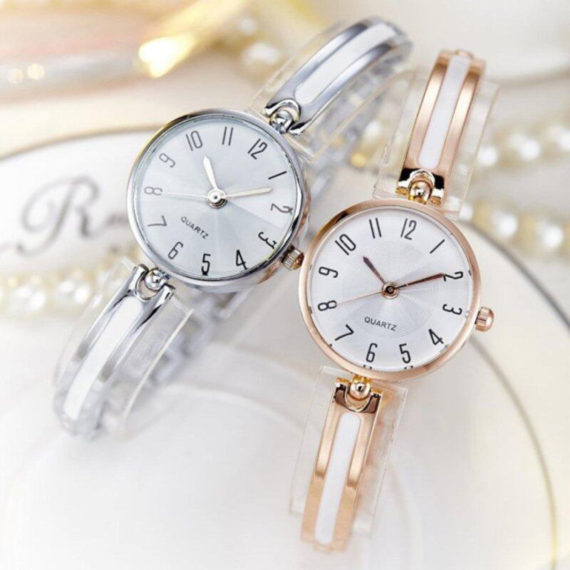 YBC 2Pcs Fashion Women Rhinestone Watch Quartz Stainless Steel Bangle For Close Friend Malaysia