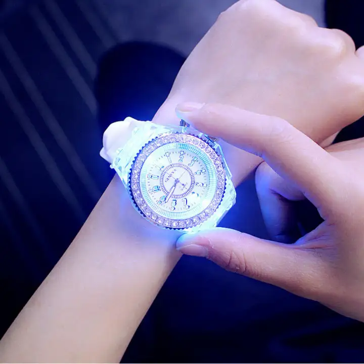 luminous led watch