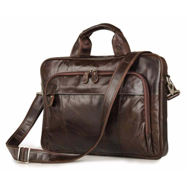 YSLMY Men's Large Leather Briefcase Shoulder Messenger Bag Fit 15 Inch_x000D_Laptop Tote Bag