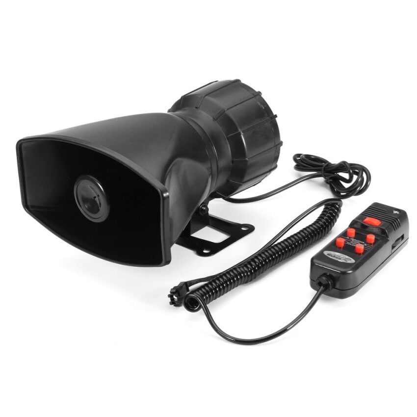 ZR 100W 5 Sound Loud Car Warning Alarm Police F Ire Siren Horn Pa Speaker Mic System - intl