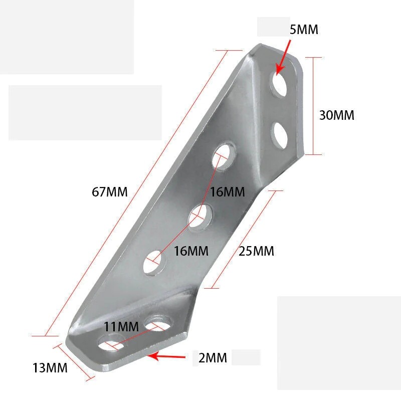 8 cái góc xoay thép không gỉ góc giá đỡ đầu nối Fastener bảo vệ góc Phải góc đứng hỗ trợ đồ ngũ kim đồ nội thất