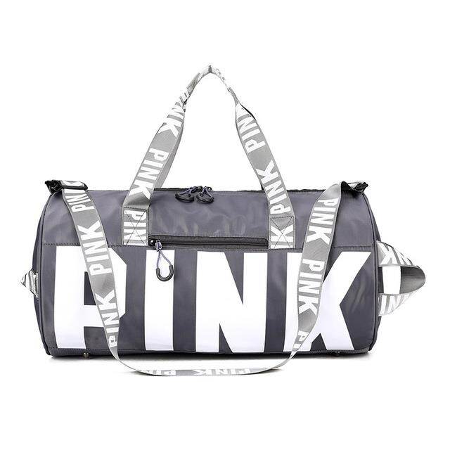 Women Pink Travel Bag Female Fitness Training Duffle Bag For Trip Large Capacity Waterproof Gym Sport Bag