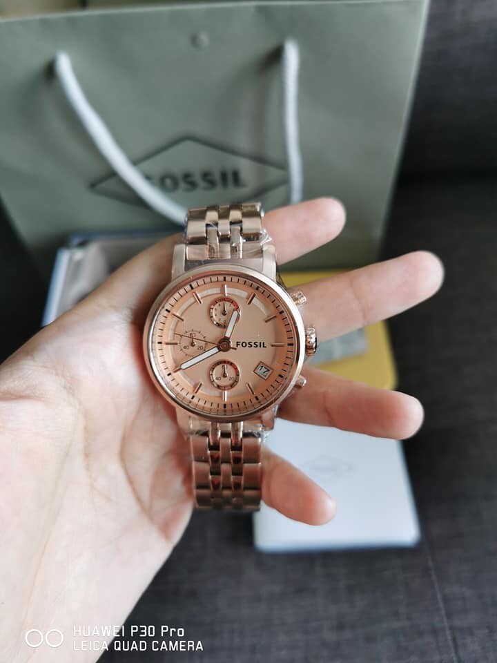 Real Photo) Original Fossil Womens Boyfriend Chronograph Watch