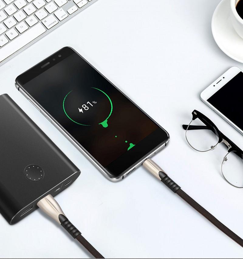 [Allmobiles] Bộ Chuyển Đổi Cáp Sạc Nhanh 1M 5A MicroUSB Type-C Cho Android Samsung Huawei