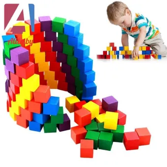 baby with building blocks