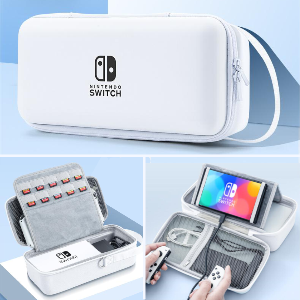 Chuyển đổi OLED túi lưu trữ Bộ chuyển đổi Nintendo V1 V2 / Lite dung tích lớn du lịch lưu trữ Pouch cho chuyển đổi bảng điều khiển trò chơi phụ kiện Chân dock sạc điện thoại lưu trữ