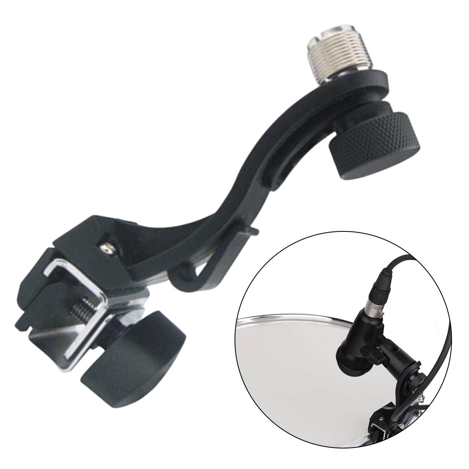Moon Pomelo Drum Microphone Clip for 6"-18" Diameter Drums Shockproof Mount for Studio