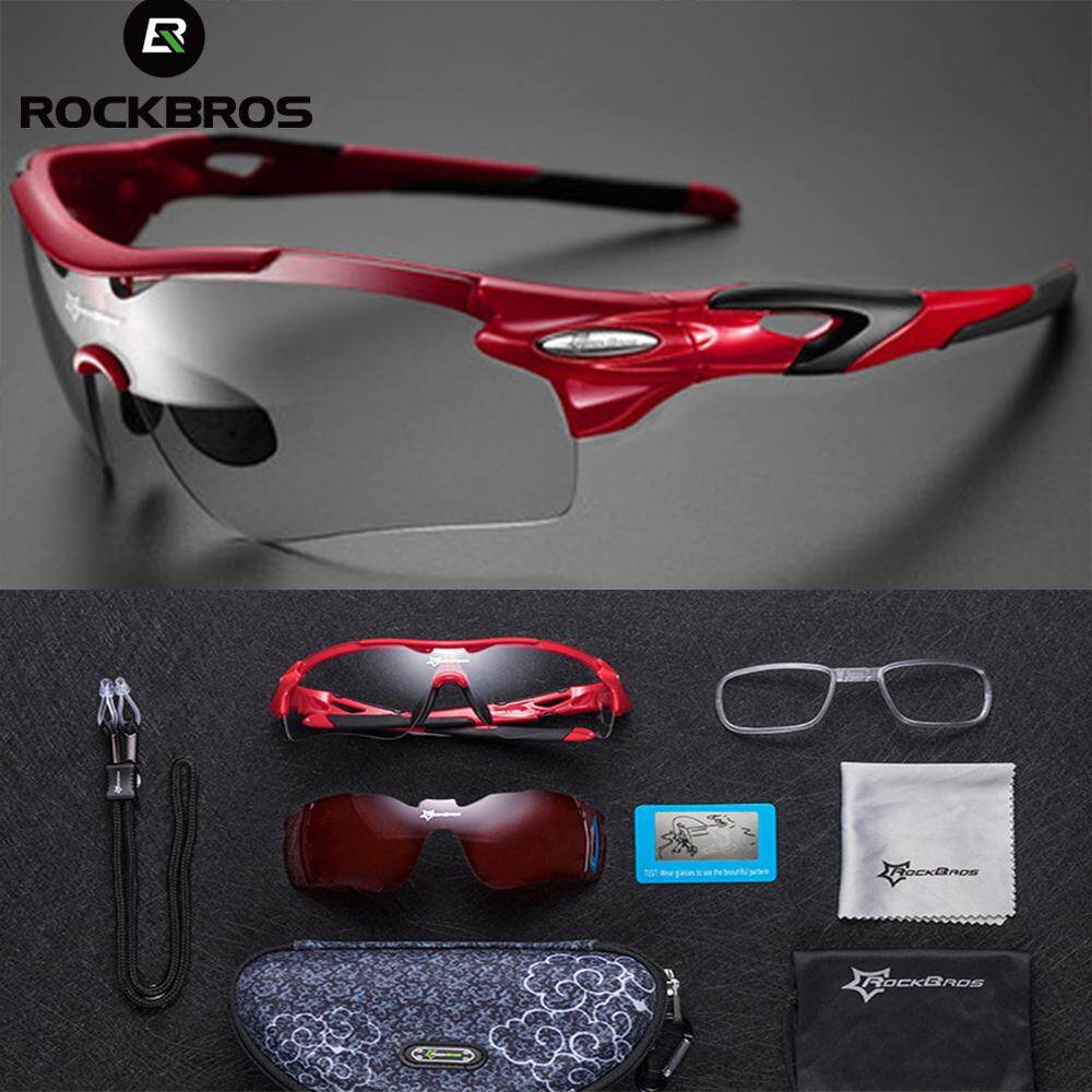 ROCKBROS Photochromic Cycling Sunglasses Running Sports Eyewear UV400 Glasses