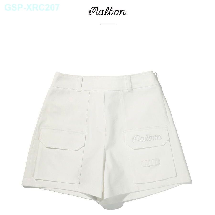 NEW Authentic 23 spring and summer Korean MALBON women's golf shorts golf A-line pocket outdoor sports uniform pants